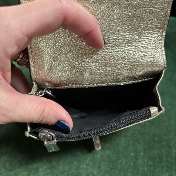 Rebecca Minkoff mini metallic leather wallet - Picture 9 of 9